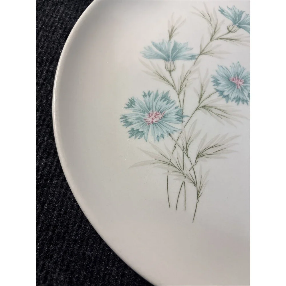 Vintage Taylor Smith & Taylor TST Ever Yours Dinner Plate Blue Flowers